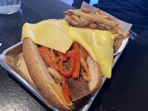 Philly Cheeze Steak at Leaf and Seed in Toledo