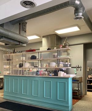 Kitchen area at Leaf and Seed in Toledo