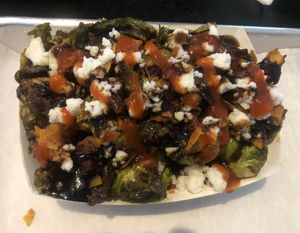 Brussels sprouts #Veganuary at Leaf and Seed in Toledo