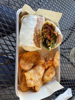 Southwest wrap  at Leaf and Seed in Toledo