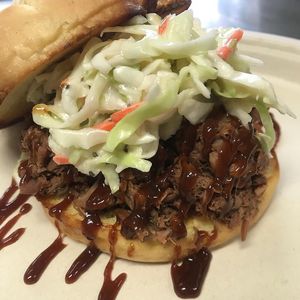 Jackfruit bbq at Leaf and Seed in Toledo