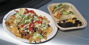 Loaded Nachos and Butternut Squash Tacos! at Leaf and Seed in Toledo