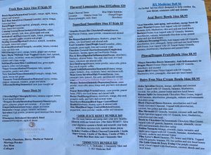 Menu page 2 at The Juice Garden in Fremont