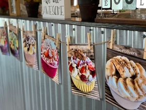 So many Nice cream options! at The Juice Garden in Fremont