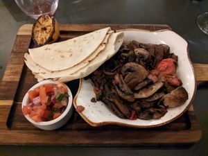 Mushroom tacos at The Causeway in Spruce Head
