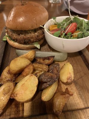 Veggie burger  at The Causeway in Spruce Head