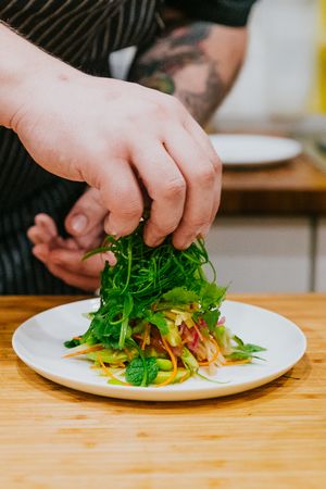 avocado slaw at Elate Lounge in Calgary