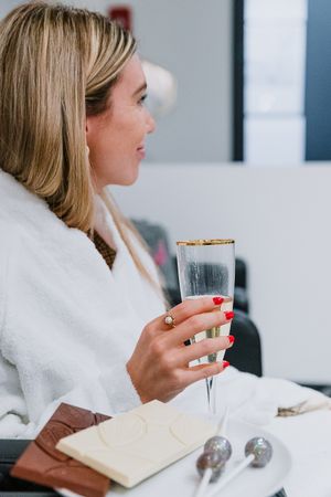 Full Natural Spa at the back as well at Elate Lounge in Calgary