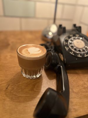 Latte miso  at Paquebot - St Laurent in Montreal