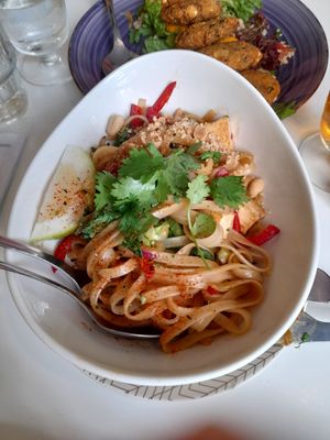 Pad thai sin huevo at La Verduleria in Tenerife