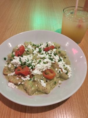 Ñoquis + limonada at La Verduleria in Tenerife