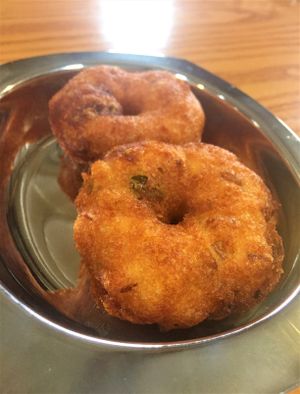 lentil 'donut' at Maya's South Indian Cuisine in Reno