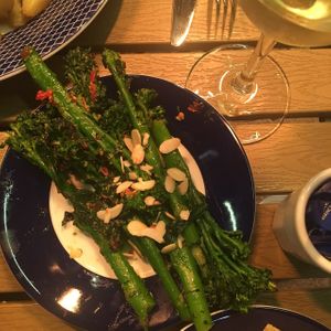 asparagus! at bianca e massimo in Totnes