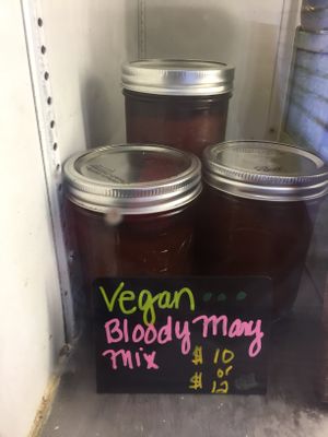 Vegan Bloody Mary mix  at That's A Wrap in Kihei