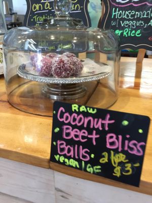 Vegan beet snacks  at That's A Wrap in Kihei