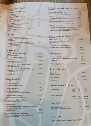 aktuelles Menü 2.11.21 at Coffee House in Salzburg