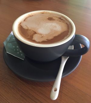 Soy milk cappuccino at NOVA Coffee  in Mandalay