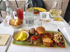 Vegan board at Rosmarino in Taormina