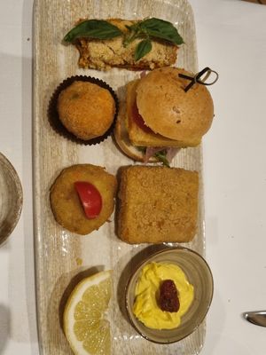 The starter at Rosmarino in Taormina