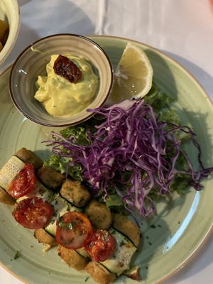 Zucchini dish, good  at Rosmarino in Taormina