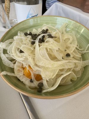 Fennel and orange salad with capers    at Rosmarino in Taormina