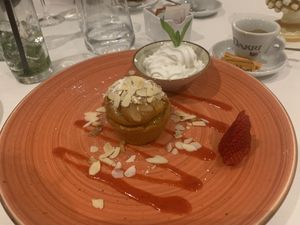 Orange fairy cake  at Rosmarino in Taormina