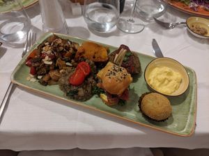 Vegan platter at Rosmarino in Taormina