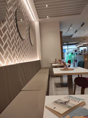 Sitting area at Pumper in Pontevedra