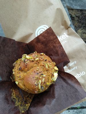 Muffin vegano at Pumper in Pontevedra