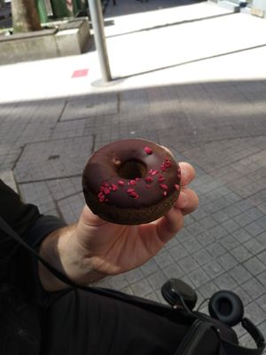 Mini donut vegano at Pumper in Pontevedra