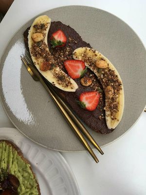 Tosta nutella at Pumper in Pontevedra