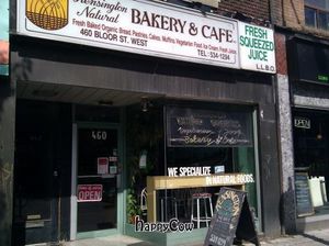 outside at Kensington Natural Bakery and Cafe in Toronto