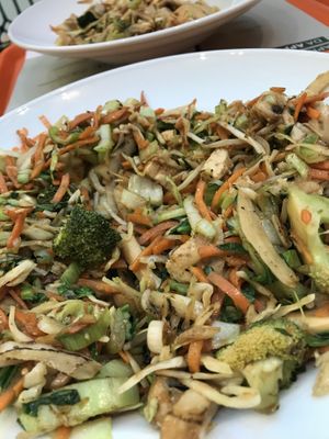 Rice pasta, veggies and tofu  at Wok to Walk in Porto