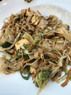 Rice noodles, veggies and tofu  at Wok to Walk in Porto