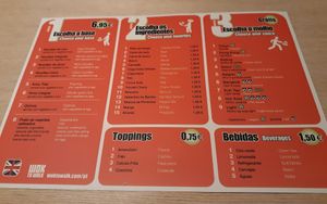 The menu. You can offer without the egg. at Wok to Walk in Porto