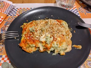 Vegetarian Cannelloni at Capriccio Siciliano in Cefalu