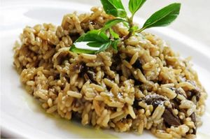 risotto with mushrooms at Capriccio Siciliano in Cefalu
