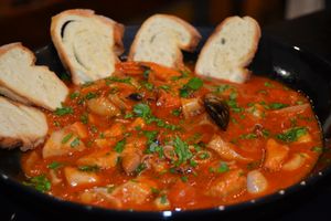 hot  soup tomatoes 
 hot soup mushrooms 
 hot soup legumes  at Capriccio Siciliano in Cefalu