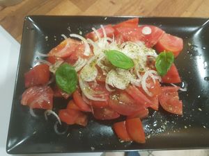 Summer salad at Capriccio Siciliano in Cefalu
