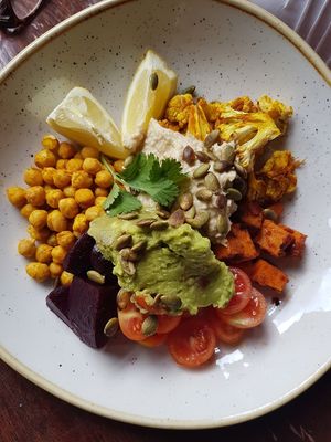 Buddha bowl at The Barley Mow in London