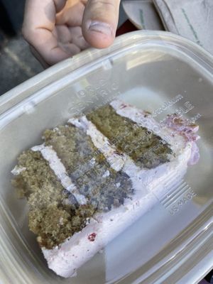 Gf vegan cake by the slice at Rise Authentic Baking Co in Grand Rapids