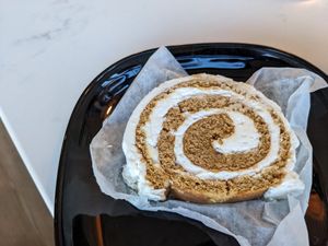 Pumpkin roll at Rise Authentic Baking Co in Grand Rapids