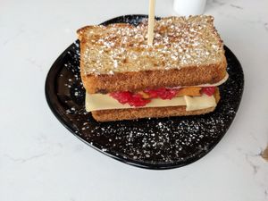 Monte Cristo at Rise Authentic Baking Co in Grand Rapids