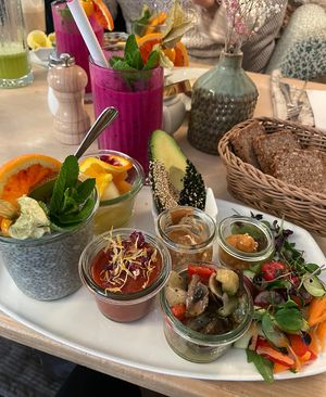 Veganes Frühstück  at Berge in Garmisch Partenkirchen