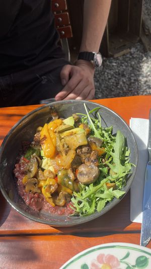 Avocado Brot  at Berge in Garmisch Partenkirchen