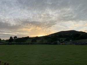 The view!!  at The Green Dragon in Church Stretton