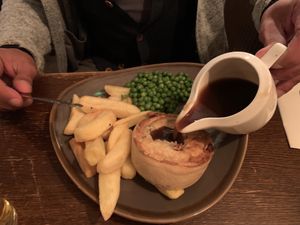 Jackfruit pie   at The Green Dragon in Church Stretton