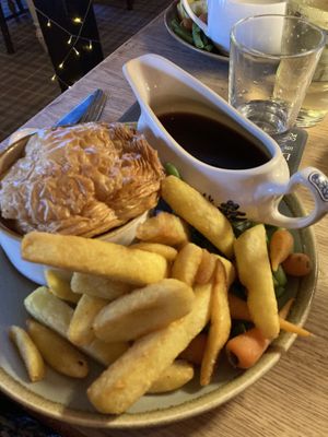 Butternut squash and lentil pie   at The Green Dragon in Church Stretton