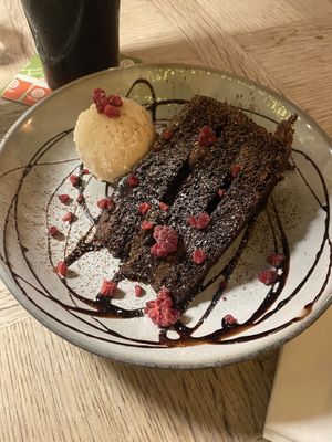 Hot Chocolate Fudge Cakee  at The Green Dragon in Church Stretton