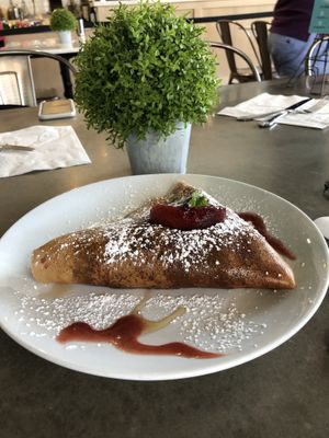 Berry agave VEGAN crepe at Sweet Paris in College Station